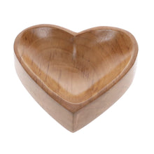 Load image into Gallery viewer, Teak Wood Bowl - Heart 12cm X 12cm X 2.5cm
